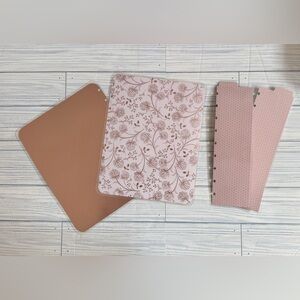 Planner classic size cover set tabs dividers floral rose gold